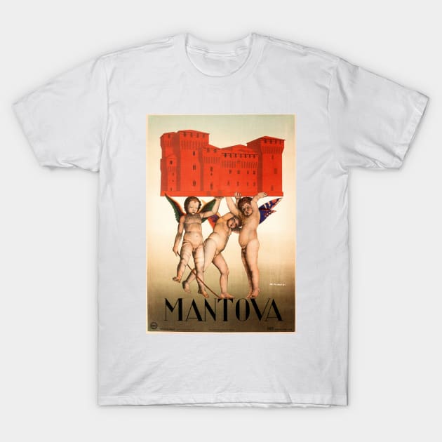 MANTOVA ITALY Mantua Baby Fairies Enchanted Vintage Italian Travel T-Shirt by vintageposters